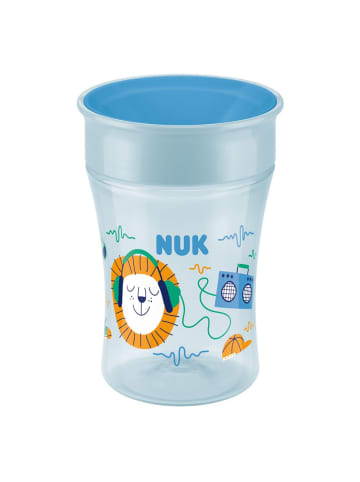 NUK Trinklern-Becher Evolution Magic Cup 230 ml - Blau in blau,motiv