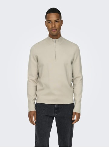 ONLY & SONS Strickpullover in Silver Lining