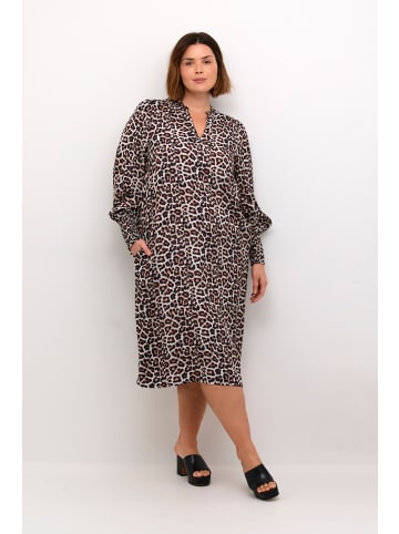 KAFFE curve Kleid KCdry in Feather Gray Leo Print