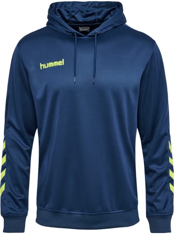 Hummel Hummel Hoodie Hmlpromo Multisport Herren in DARK DENIM/LIME PUNCH