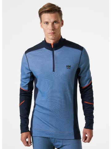 Helly Hansen Longsleeve "Lifa Merino Half Zip" in Blau