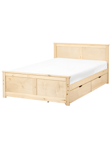 Beliani 5-tlg Doppelbett DAUPHIN in Braun