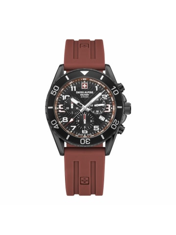 Swiss Alpine Military by Grovana Analoguhr für Herren in braun