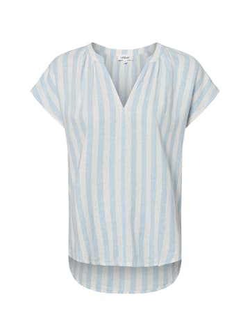 s.Oliver Bluse in hellblau ecru - 0002