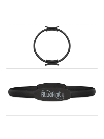 relaxdays 4x Pilates Ring in Schwarz - Ø37 cm