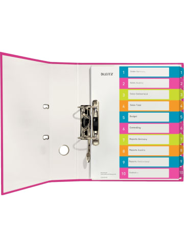 Leitz Plastikregister Wow 1-10 A4 PP 10 Blatt farbig