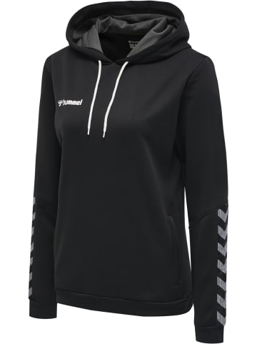 Hummel Hummel Poly Kapuzenpullover Hmlauthentic Multisport Damen in BLACK/WHITE