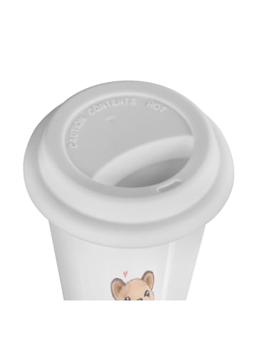 Mr. & Mrs. Panda Becher Quokka Happy mit Spruch in Weiß