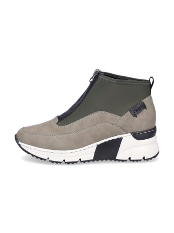 rieker Slip-on-Sneaker in grün taupe