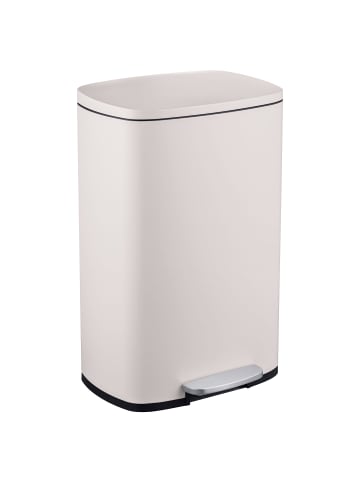 relaxdays Mülleimer in Beige - 50 Liter