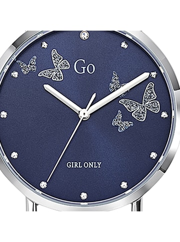 Girl Only Analog-Armbanduhr Girl Only GO blau mittel (ca. 34mm)