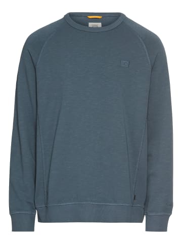 Camel Active Sweatshirt aus reiner Baumwolle mit Raglanärmeln in Tintenblau
