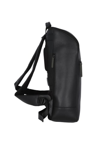 Jost Stockholm Business-Rucksack Leder 44 cm Laptopfach schwarz