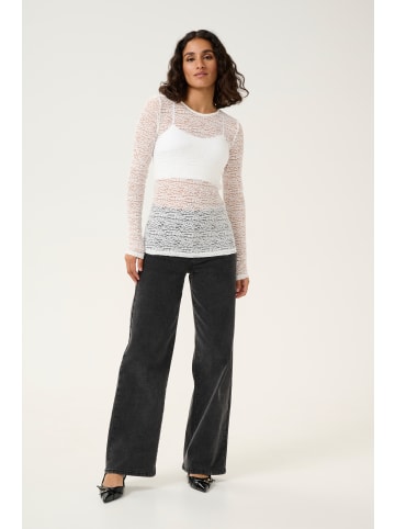 Kaffe T-shirt KAlinda Slim fit in Chalk