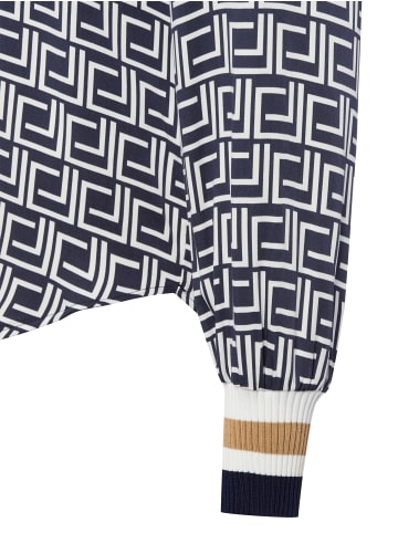 Franco Callegari Bluse in marine weiß