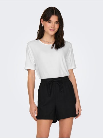 JACQUELINE de YONG T-Shirt 2er-Set  Weich Regular Fit Rundhals in Grau-Weiß