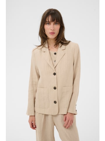 PART TWO Blazer AlitaPW Lockere Passform in Neutral Pinstripe