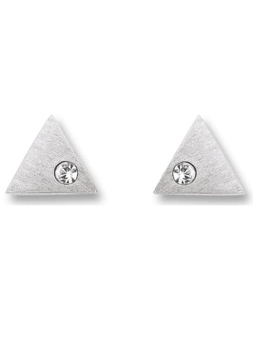 ONE ELEMENT  Zirkonia Dreieck Ohrringe   Ohrstecker aus 925 Silber in silber