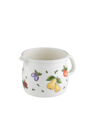 Riess Country Fruit Garden Schneltopf Emaille in Schwarz