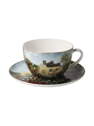 Goebel Milchkaffeetasse " Claude Monet  Das Künstlerhaus " in Bunt