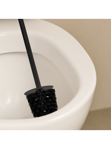 relaxdays Toilettenbürste in Schwarz - (B)9 x (H)40,5 x (T)10 cm