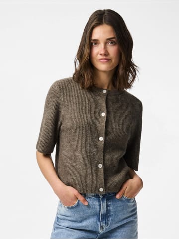 Pieces Strickjacke in Morel