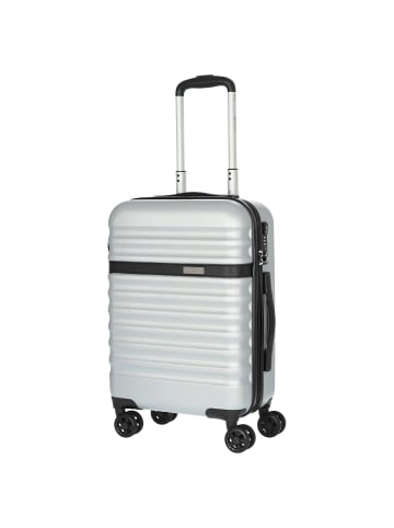 Bugatti Corium 4-Rollen-Kabinentrolley 55 cm (black) in silver