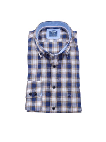 OLYMP Leinenhemd in Indigo