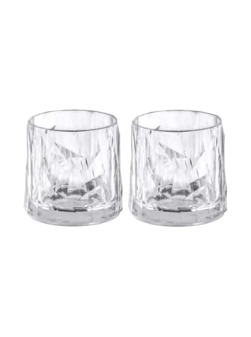 koziol 2er Set Whiskybecher Superglas Club No. 2 250 ml in transparent