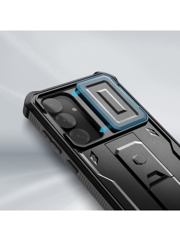 TechProtect Tech-Protect Kevlar Cam+ Handyhülle mit Kameraabdeckung und in Schwarz