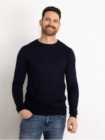 Petrol Industries Essential Crewneck Strick in Blau