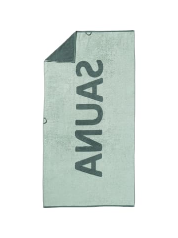 Erwin Müller Jacquard Saunatuch in oliv-jade