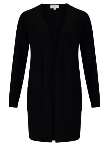 CASH-MERE.CH Cardigan Long in Schwarz