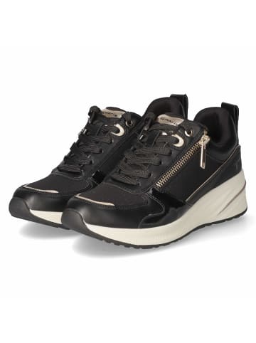 Tamaris Schnürhalbschuh in schwarz