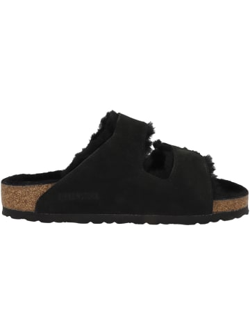 Birkenstock Sandale Arizona Veloursleder Lammfell normal in schwarz