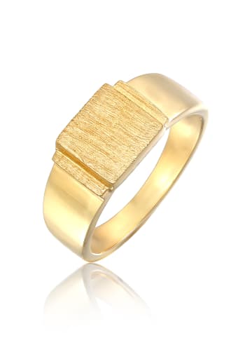 KUZZOI Ring 925 Sterling Silber Siegelring in Gold