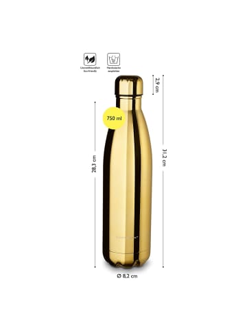 Echtwerk Trinkflasche "Shiny" 750 ml in Gold