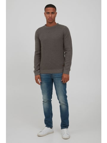 INDICODE Strickpullover IDCoppler in Grau