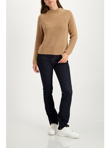 monari Rundhalspullover für Damen in cognac