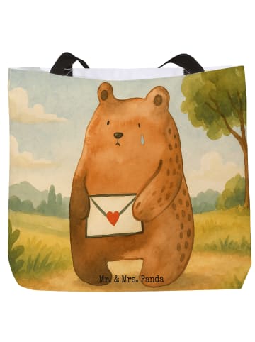 Mr. & Mrs. Panda Shopper Bär Vermissen Design ohne Spruch in Weiß