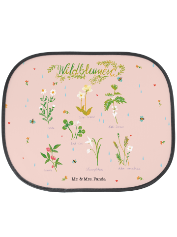 Mr. & Mrs. Panda Sonnenschutz Auto Wildblumen mit Spruch in Bunt