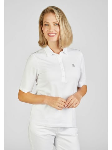 Rabe Knopfleisten T-Shirt für Damen in Weiß