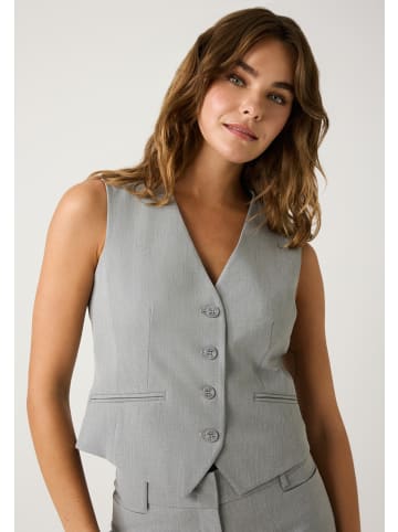More & More taillierte, kurze Form in grey melange