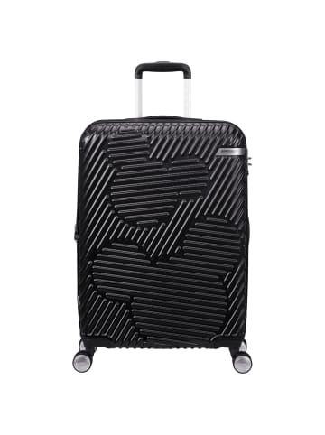 American Tourister Mickey Clouds - 4-Rollen-Trolley 66 cm erw. in Mickey True Black