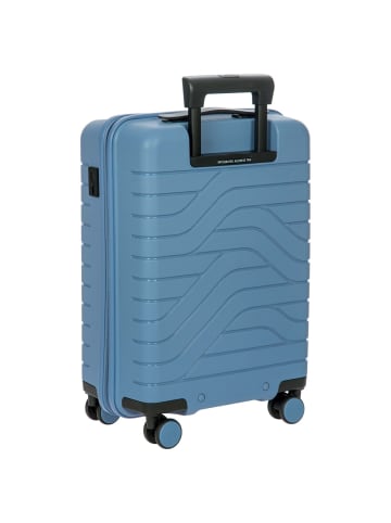 BRIC`s BY Ulisse - 4-Rollen-Kabinentrolley 55 cm (grey blue) in grey blue