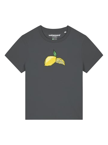 wat? Apparel T-Shirt Lemon in Grau