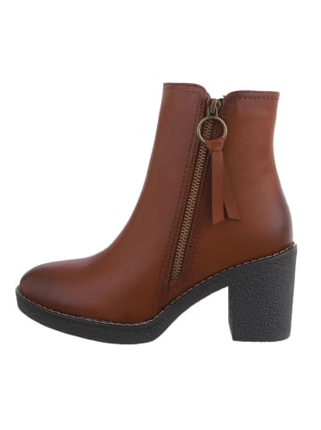 Ital-Design Stiefelette in Camel