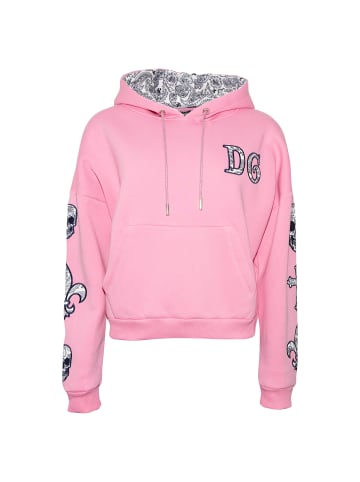 Roberto Geissini Patch Hoodie Davina Pink