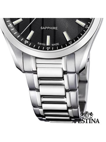 Festina Analog-Armbanduhr Festina Swiss Made silber mittel (ca. 37,5mm)