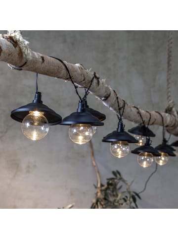 STAR Trading LED Solar-Lichterkette ,Globe Shade', Dämmerungssensor, klar, warmweiß